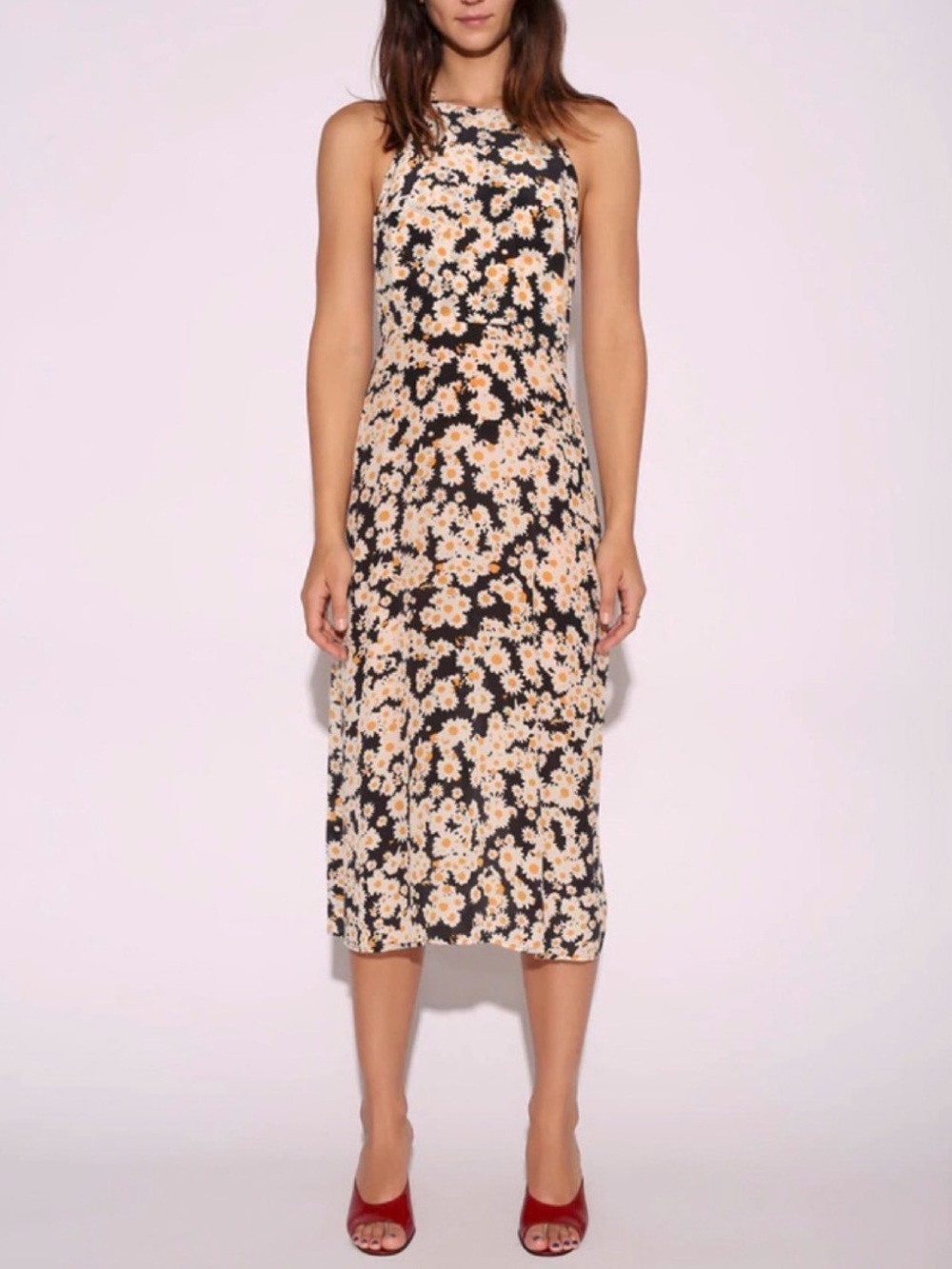 Realisation Par The Jeet Dress in Flower Power Halter Midi Dress women’s XL